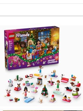 LEGO Friends 42668 Advent Calendar - Purple, Green, Red, White Playset